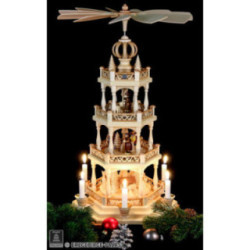4-Tier Pyramid - Forest Scene - 55 cm / 22 inch
