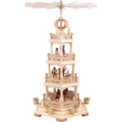 4-Tier Pyramid - Erzgebirge Motif - 54 cm / 21 inch