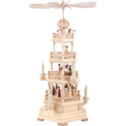 4-stöckige Pyramide Heilige Geschichte - 64 cm - 120 V Elektromotor (US-Norm)