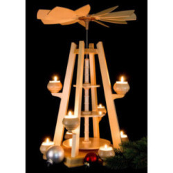 3-Tier Pyramid - without Figurines - 37x34x55 cm / 14.6x13x22 inch