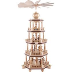 4-Tier Christmas Pyramid - The Christmas Story - 64 cm / 25 inch