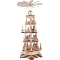 4-stöckige Pyramide Heilige Geschichte - 70 cm - 120 V Elektromotor (US-Norm)