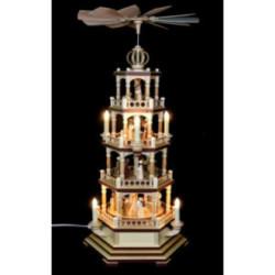 4-stöckige Pyramide Heilige Geschichte - 70 cm - 120 V Elektromotor (US-Norm)