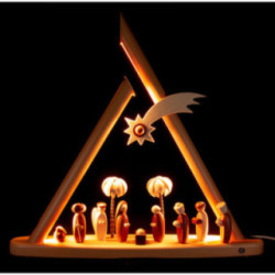 Modern Light Triangle - Holy Family - Natural - 50x47 cm / 19.7x18.5 inch