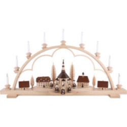 Candle Arch - Village Seiffen - 102 cm / 40 inch - 120 V Electr. (US-Standard)