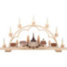 Candle Arch - Village Seiffen - 64 cm / 25 inch - 120 V Electr. (US-Standard)