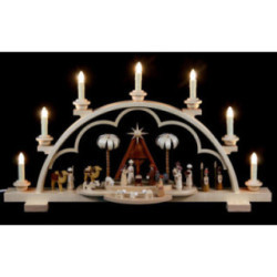 Schwibbogen Heilige Geschichte - 64 cm - 120 V (US-Norm)