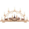 Candle Arch - Village Seiffen - 64 cm / 25 inch - 120 V Electr. (US-Standard)
