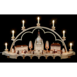 Schwibbogen Alt Dresden - 80 cm - 120 V (US-Norm)