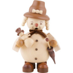 Räuchermännchen Schneefrau - 14 cm