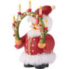 Räuchermännchen Weihnachtsmann mit Kerzenbogen 14 cm