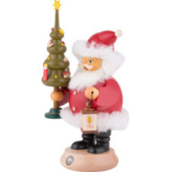 Smoker - Santa Claus with Tree - 20 cm / 8 inch