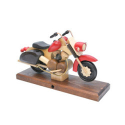 Räuchermotorrad Chopper rot 27x18x8 cm