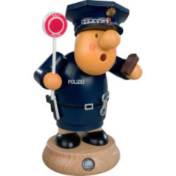 Räuchermännchen Polizist - 16 cm