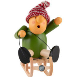 Räuchermännchen Rodler - 17 cm