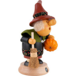 Smoker - Halloween Witch with Pumpkin - 11 cm / 4 inch