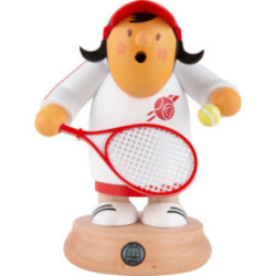 Räuchermännchen Tennisspielerin - 16 cm