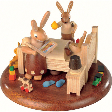 Motivplattform für elektr. Spieldose - Hasenbett Gute-Nacht-Geschichten - 10 cm