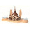 Kerzenhalter Seiffener Kirche - 11 cm
