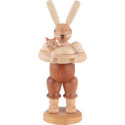Easter Bunny with Cat - 11 cm / 4 inch
