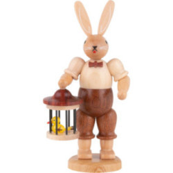Easter Bunny with Bird Cage - 11 cm / 4 inch