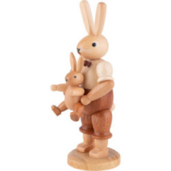 Easter Bunny Farther with Child - 11 cm / 4 inch