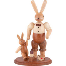 Hasenvater mit Kind - 11 cm