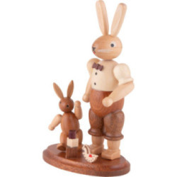 Hasenvater mit Kind - 11 cm
