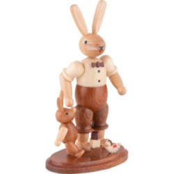 Easter Bunny Farther with Child - 11 cm / 4 inch