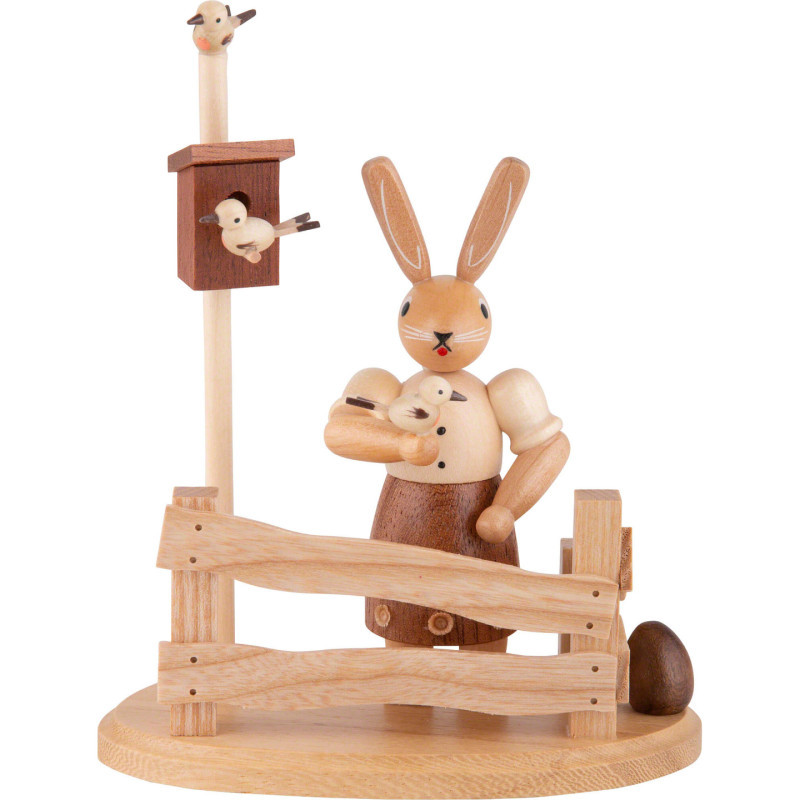 Hasenfrau am Gartenzaun - 13 cm
