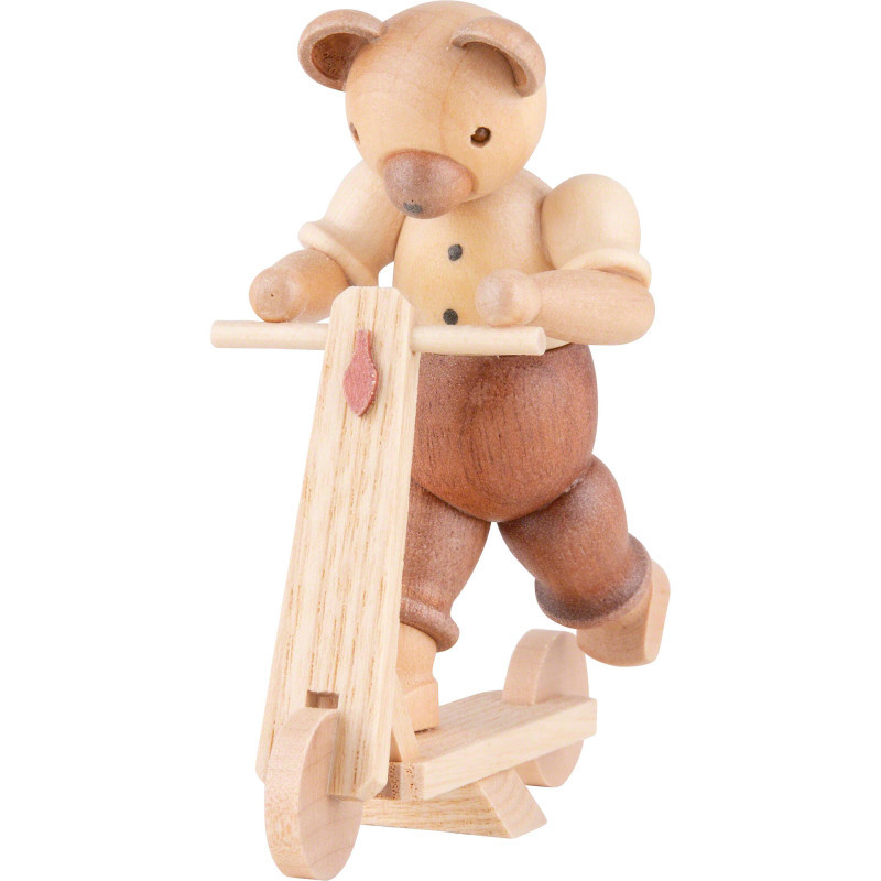 Bär auf Roller - 10 cm