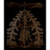 2-Tier Pyramid - Fir Forest - Seiffen Village - 28 cm / 11 inch