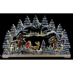 Candle Arch - The Night Before Christmas Handpainted - 62x38 cm / 24x15 inch