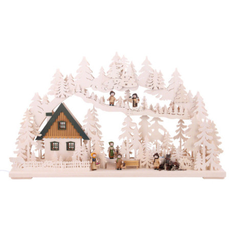 3D-Schwibbogen Waldgänger - 72x43x8 cm