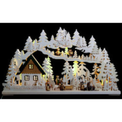 3D Double Arch - Forest Hike - 72x43x8 cm / 28x17x3 inch