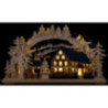Candle Arch - Pyramid House with Turning Pyramid - 72x43 cm / 28x17 inch