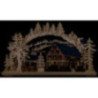 Candle Arch - Pyramid House with Turning Pyramid - 72x43 cm / 28x17 inch