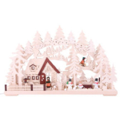 3D Double Arch - Winter Landscape - 62x39x8 cm / 24x15x3 inch