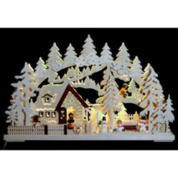 3D Double Arch - Winter Landscape - 62x39x8 cm / 24x15x3 inch