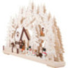 3D Candle Arch - Winter Scenery with White Frost. Electr. Candles - 62x39 cm / 24.41inchx15.35 inch
