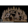 3D Candle Arch - Winter Scenery with White Frost. Electr. Candles - 62x39 cm / 24.41inchx15.35 inch