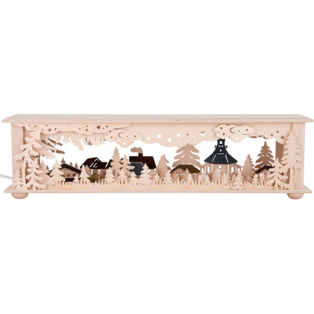 Illuminated Stand - Forest Seiffen - 50x12 cm / 19.7x4.7 inch