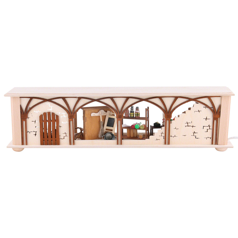 Illuminated Stand Cellar for Candle Arches - 50x12x10 cm / 20x5x4 inch