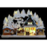 3D-Schwibbogen Nikolausmarkt mit Raureif - 40x30x7 cm