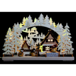 3D-Schwibbogen Markthändler - 43x30x7 cm