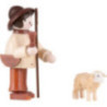 Thiel Figurine - Shepherd with Sheep - natural - 6 cm / 2.4 inch