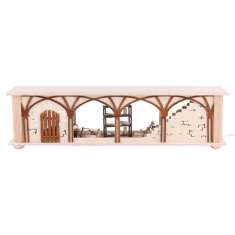 Illuminated Stand Carpenter's Storage for Candle Arches - 50x12x10 cm / 20x5x4 inch