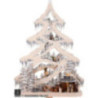 Light Triangle - Fir Tree - Ski Slope with White Frost - 56 cm / 22 inch