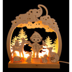 Romantic Lamp - Sandman in the Forest - 24x28 cm / 9.4x11 inch