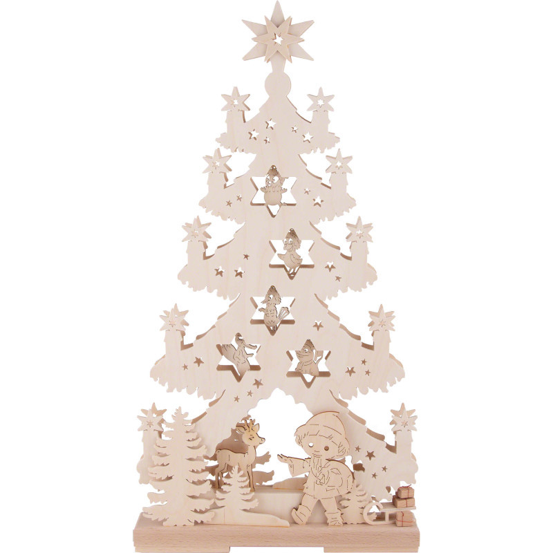 Light Triangle - Fir Tree - Sandman in Fairy Tale Forest - 30x58 cm / 11.8x22.8 inch